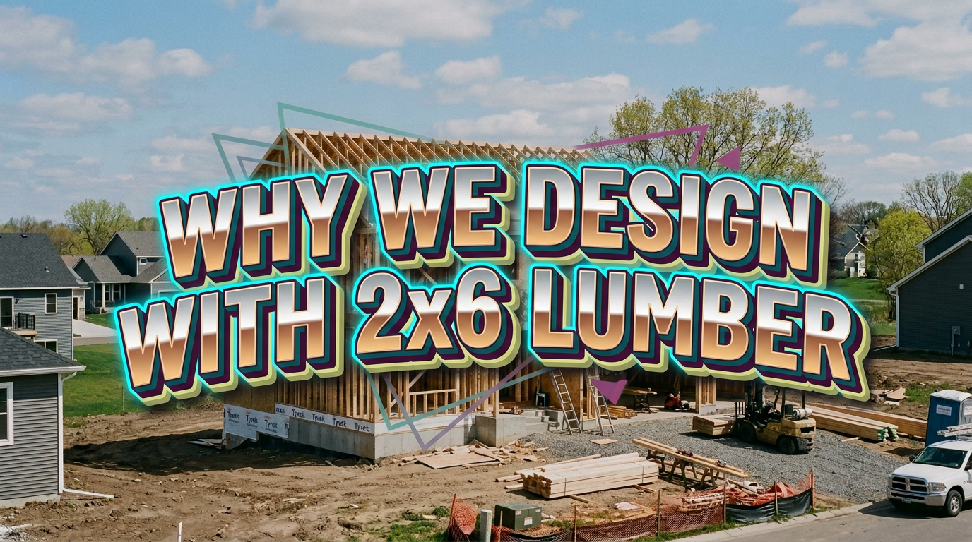 Why We Use 2x6 Exterior Wall Framing in Every House Plan