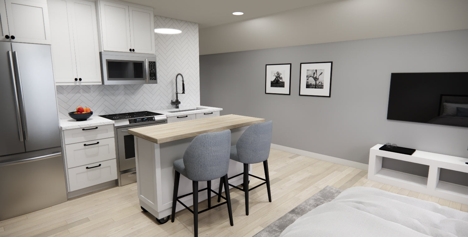 Two Car with Golf Cart Garage Apartment