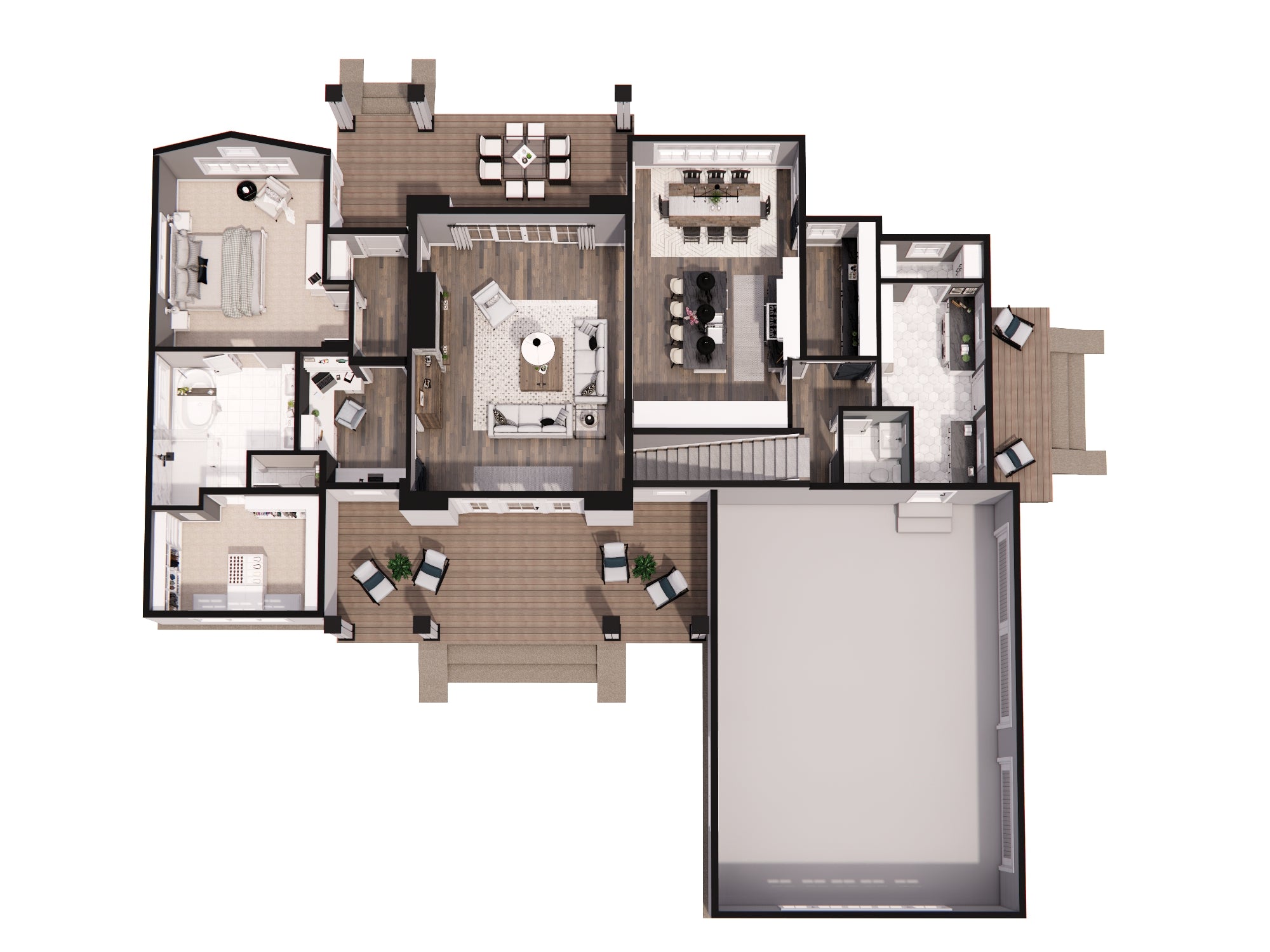 Breezy Grove Farm House Plan