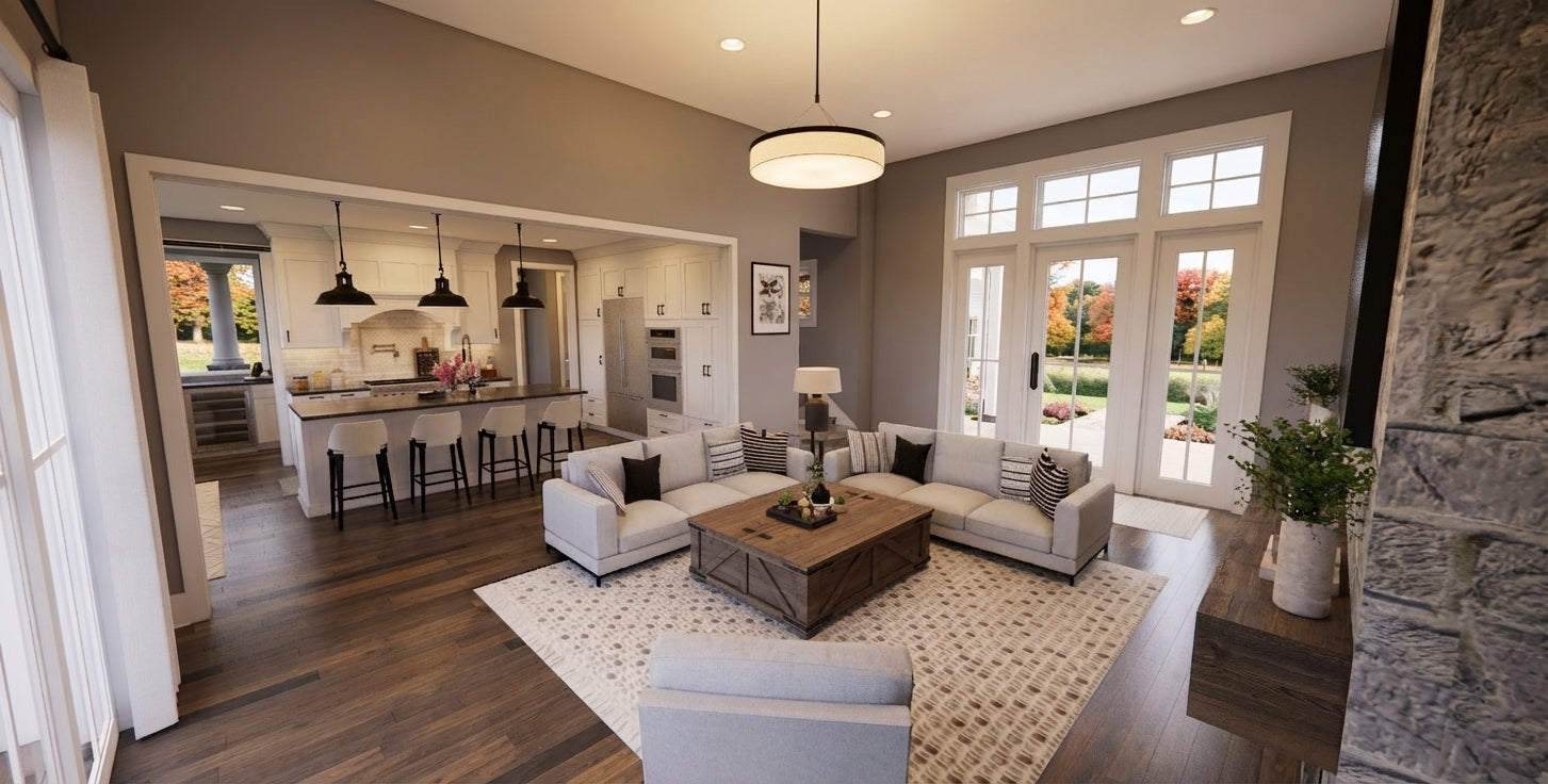 Breezy Grove Farm House Plan