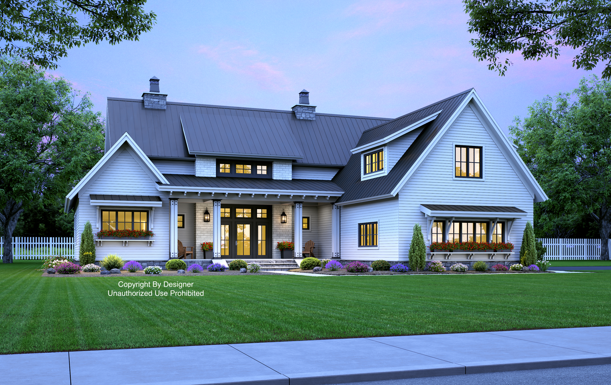 Breezy Grove Farm House Plan
