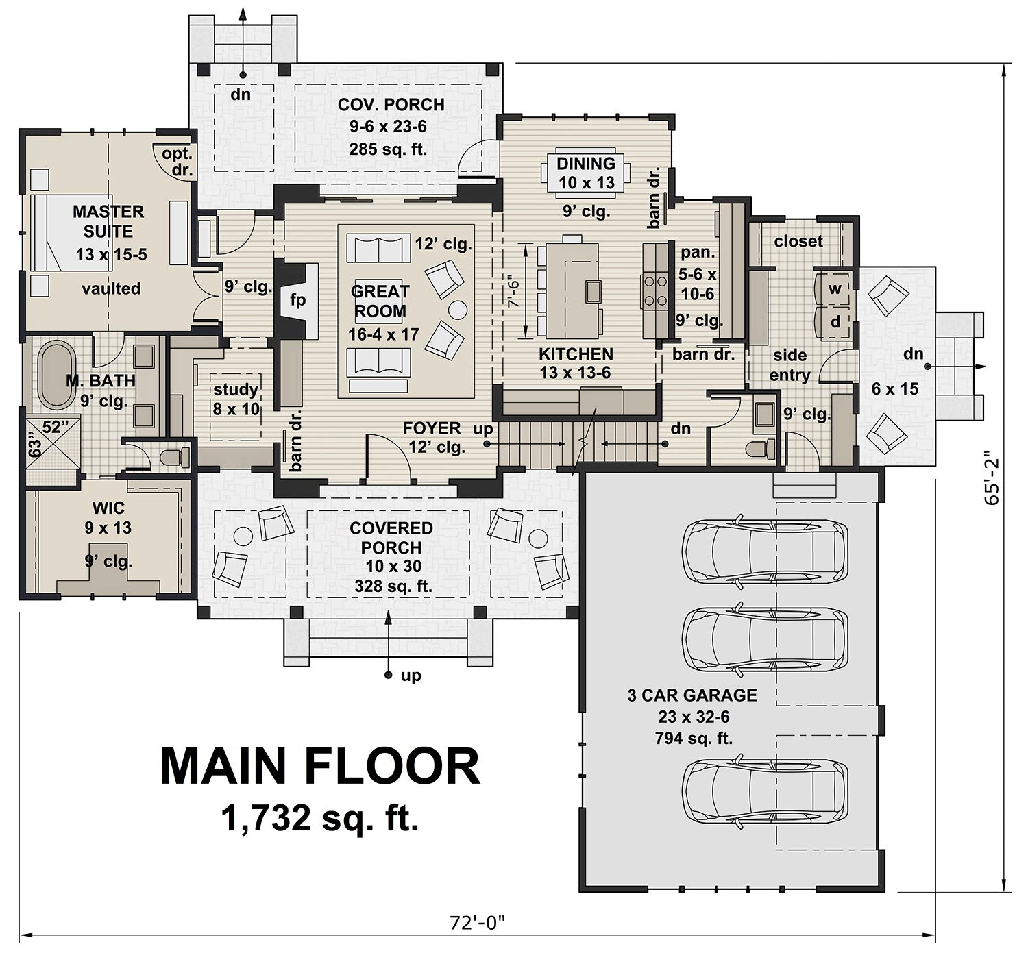 Breezy Grove Farm House Plan
