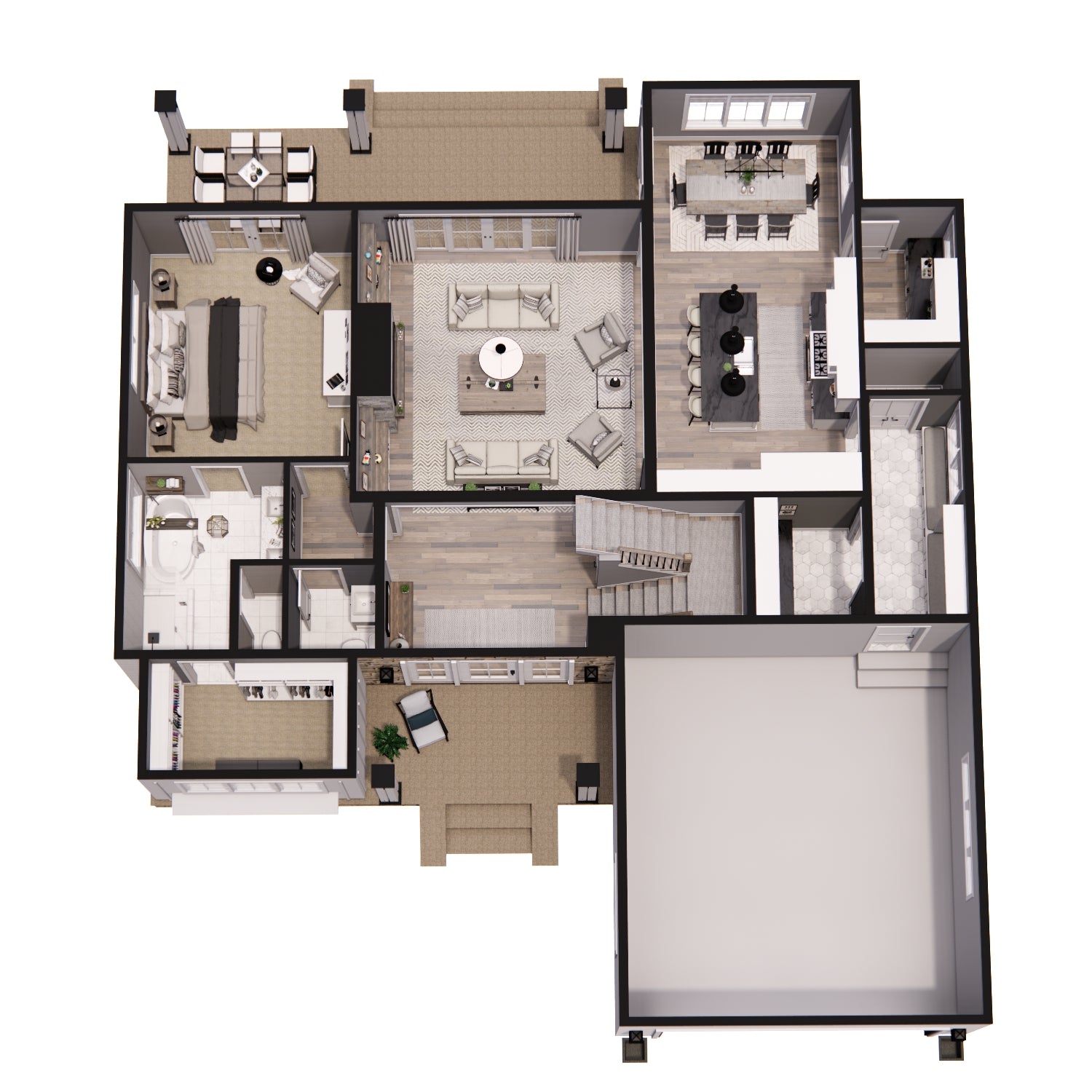 Mossy Pine Farm House Plan