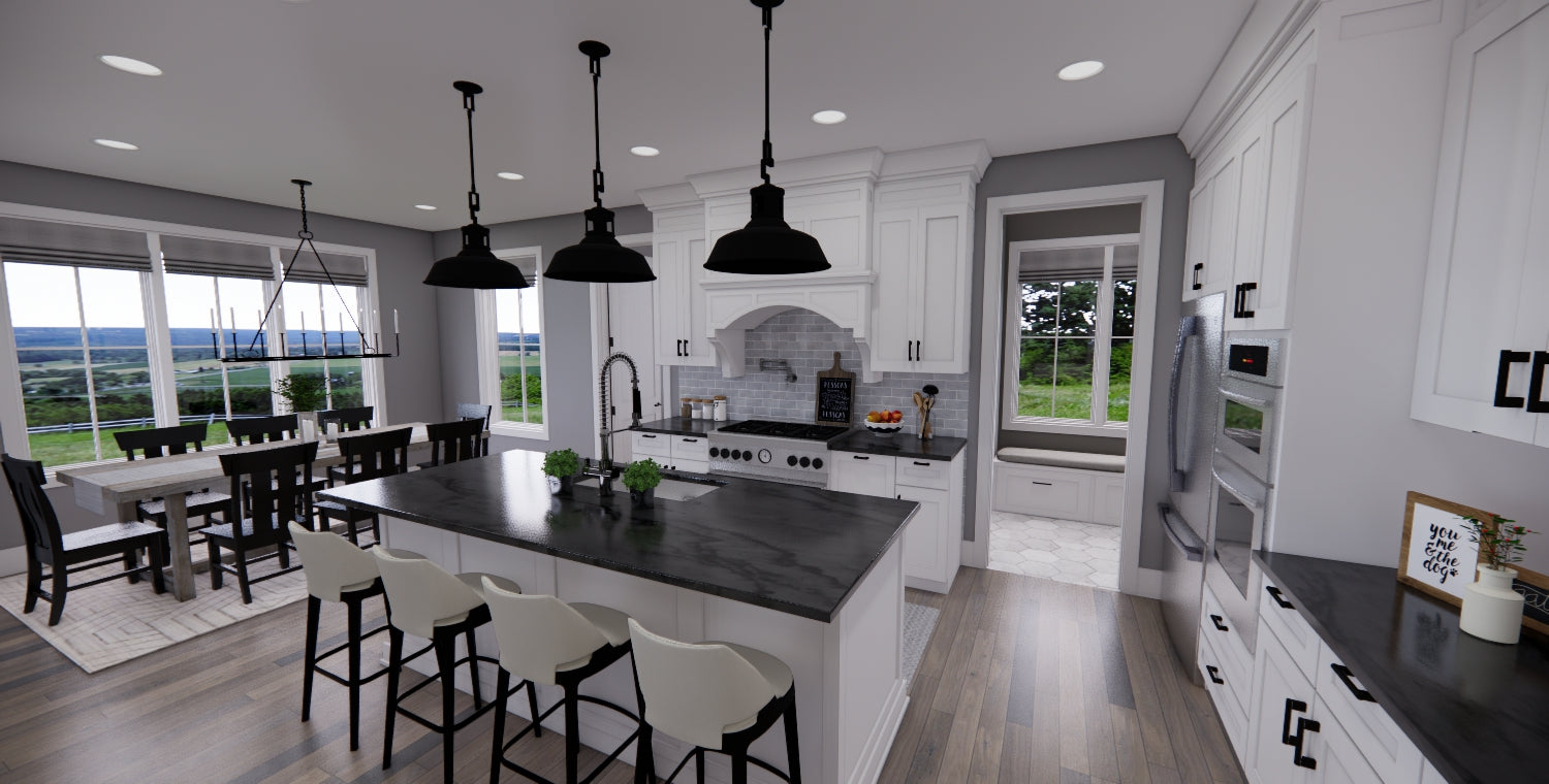 Mossy Pine Farm House Plan