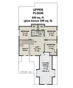 CL-20-014 Wexford farmhouse upper-level floor plan.
