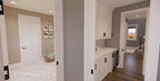 CL-20-014 Wexford farmhouse mudroom hall interior rendering.