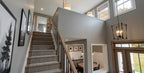 CL-20-014 Wexford farmhouse staircase and upper landing interior rendering.