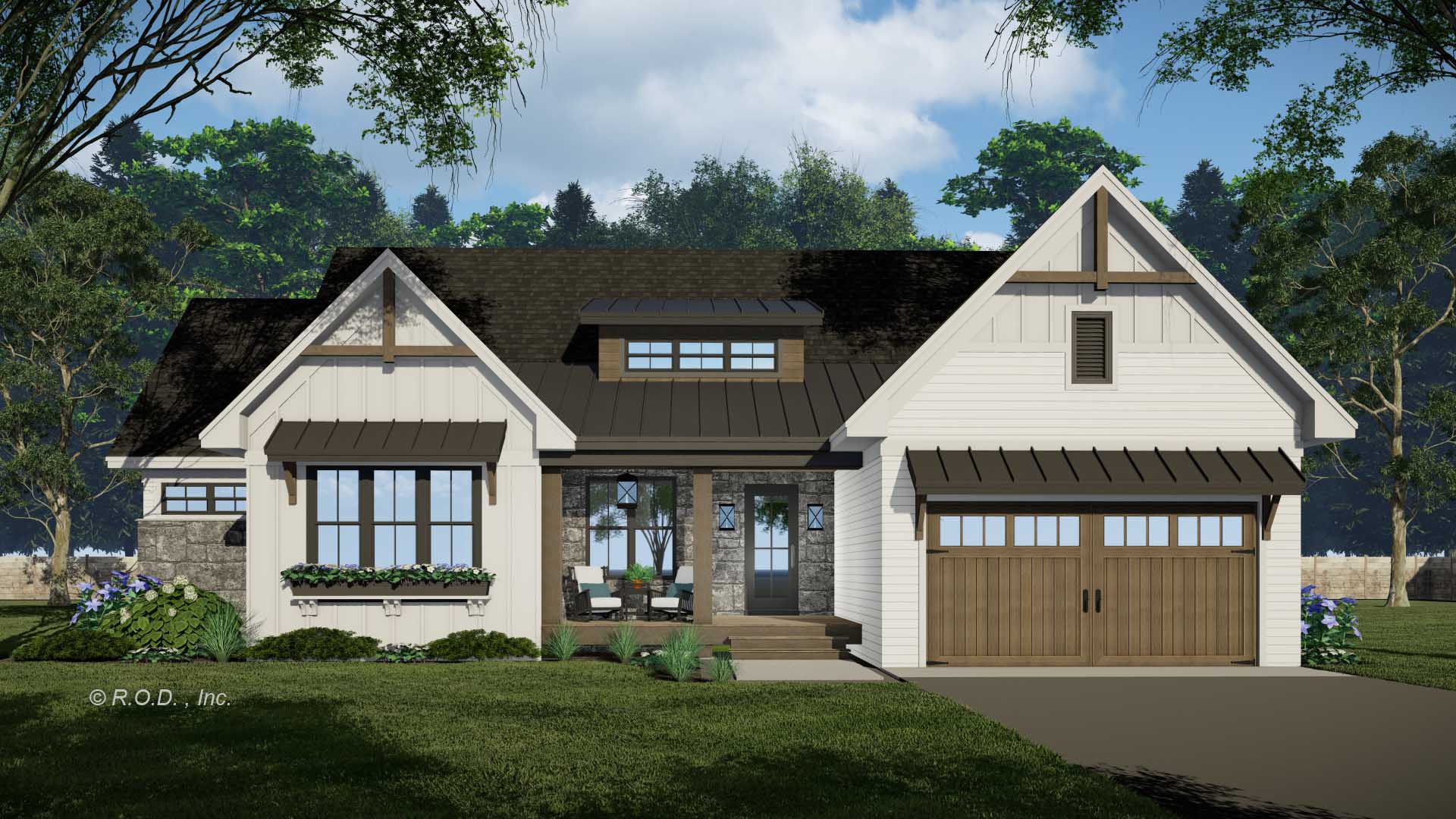 One Story Ranch House Designs 3 Bedroom Ranch Home Plan With Perfect
