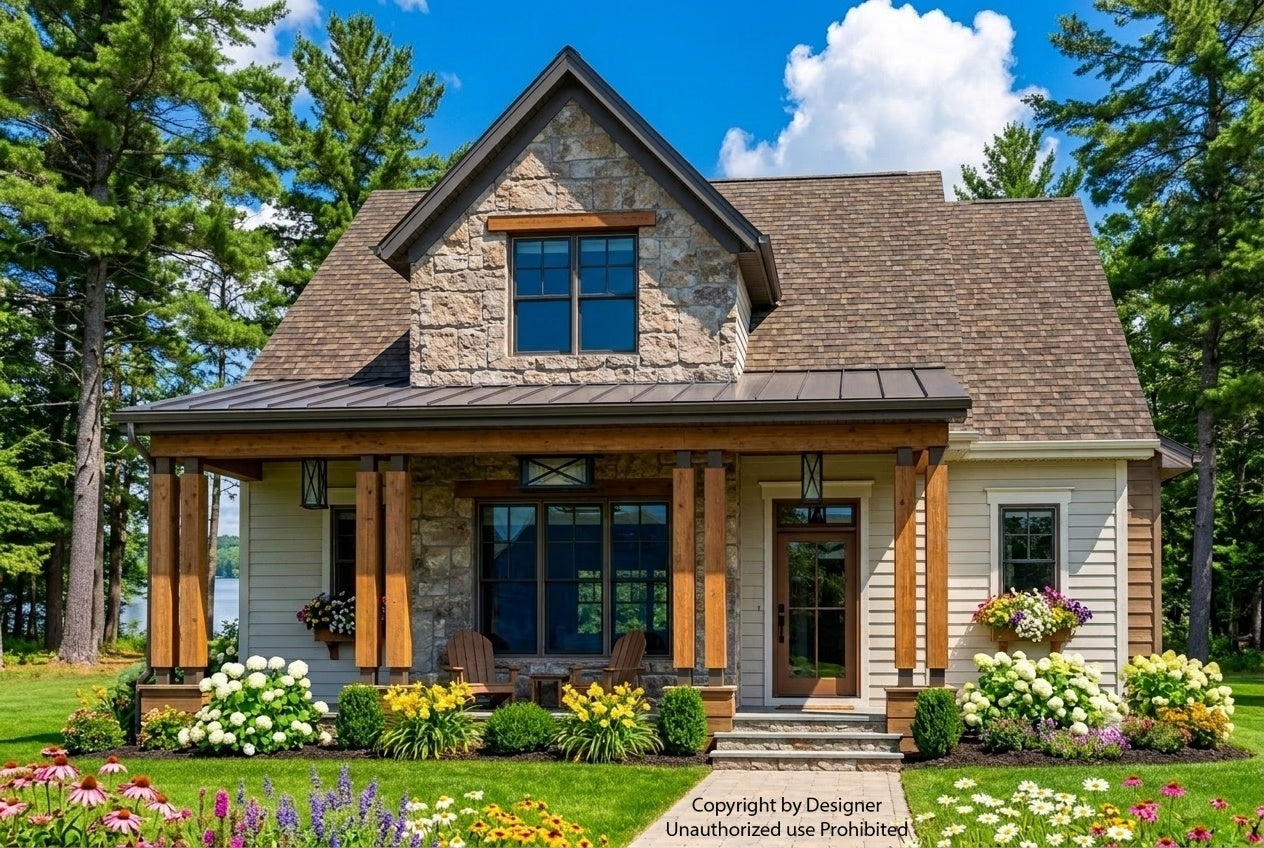 Crystal Creek House Plan house plan exterior rendering
