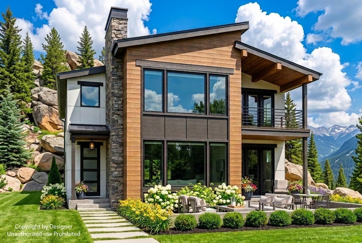 Summit Creek House Plan house plan exterior rendering
