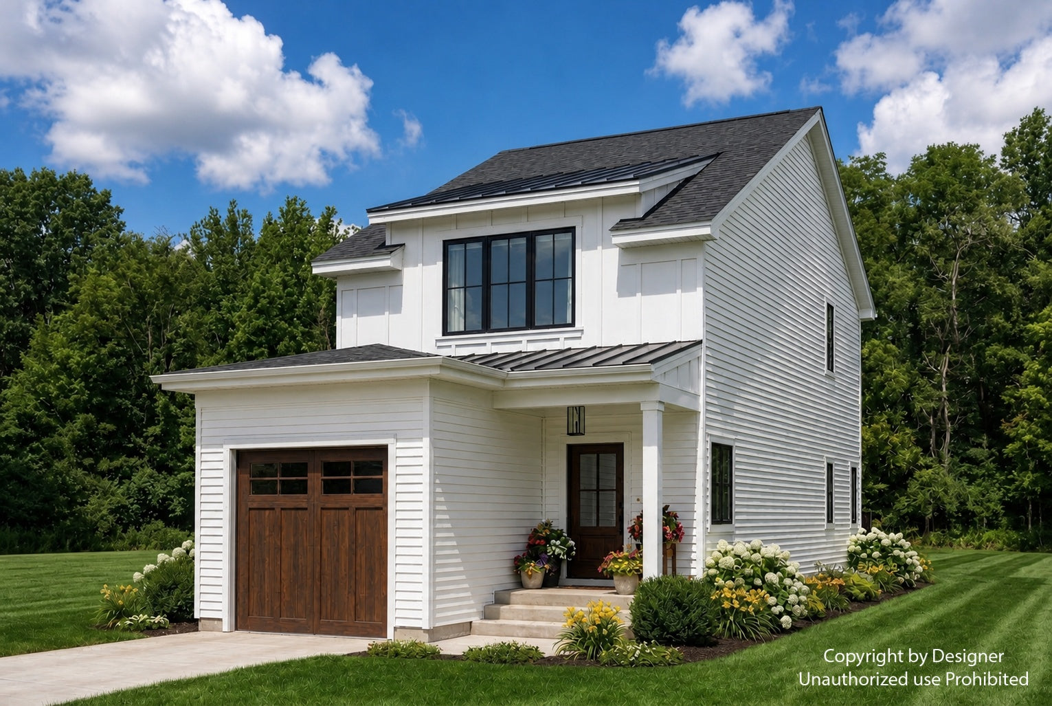 Liberty House Plan house plan exterior rendering