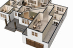 Willow Cove 3D cutaway showing the furnished bonus room above the garage and its relationship to the main level.
