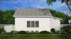 Two Car with Golf Cart Garage and Side Yard