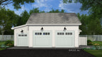 Two Car with Golf Cart Garage and Side Yard