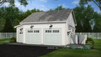 Two Car with Golf Cart Garage and Side Yard