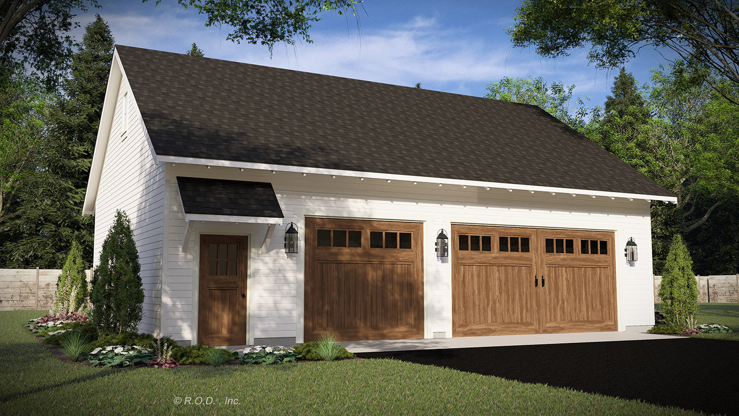 Detached 3 Car Garage Designs 3 Car Garage Plan | Randall