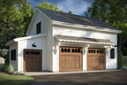 Two Car with Golf Cart Garage Apartment