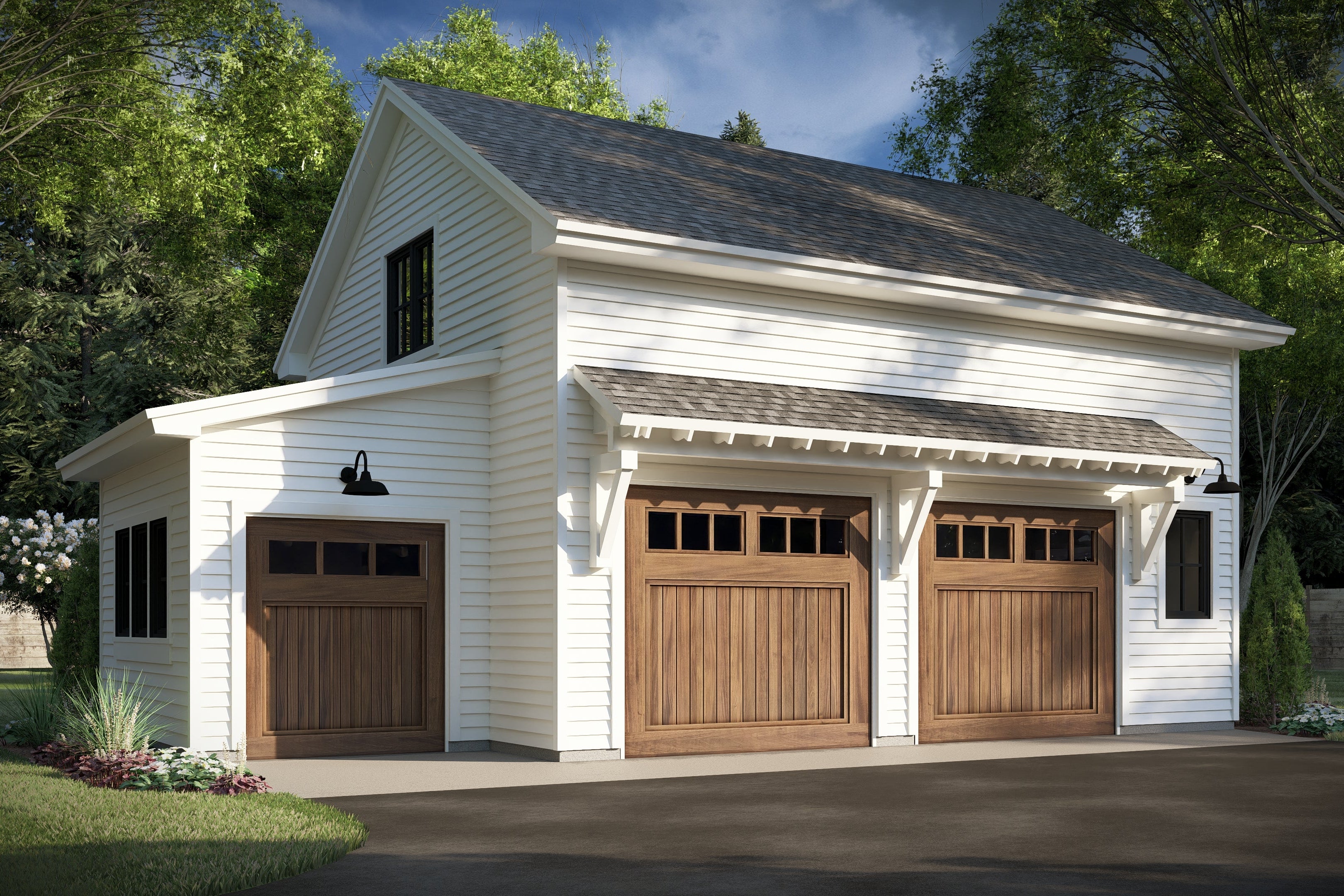 Two Car with Golf Cart Garage Apartment