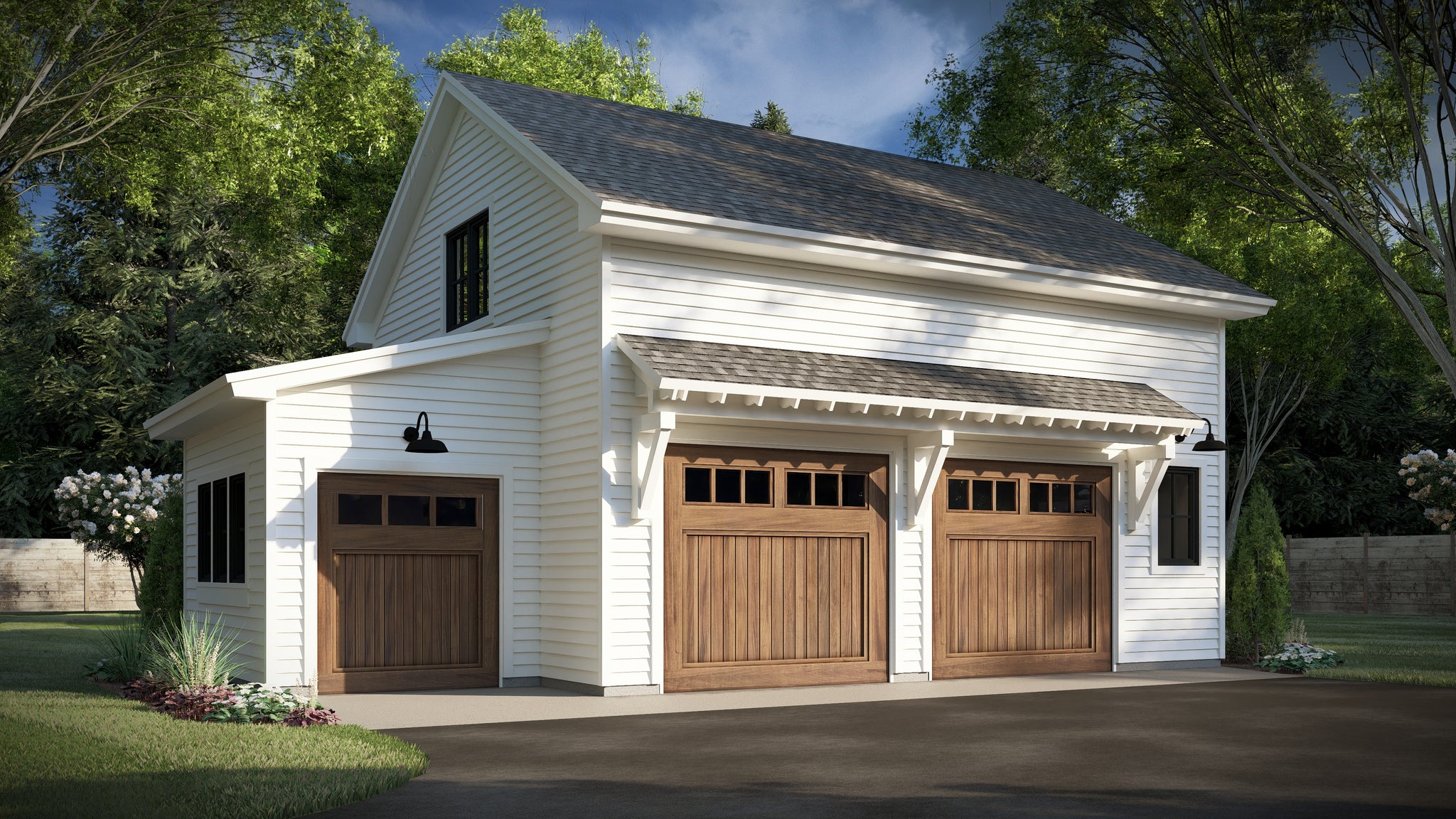 Two Car with Golf Cart Garage Apartment