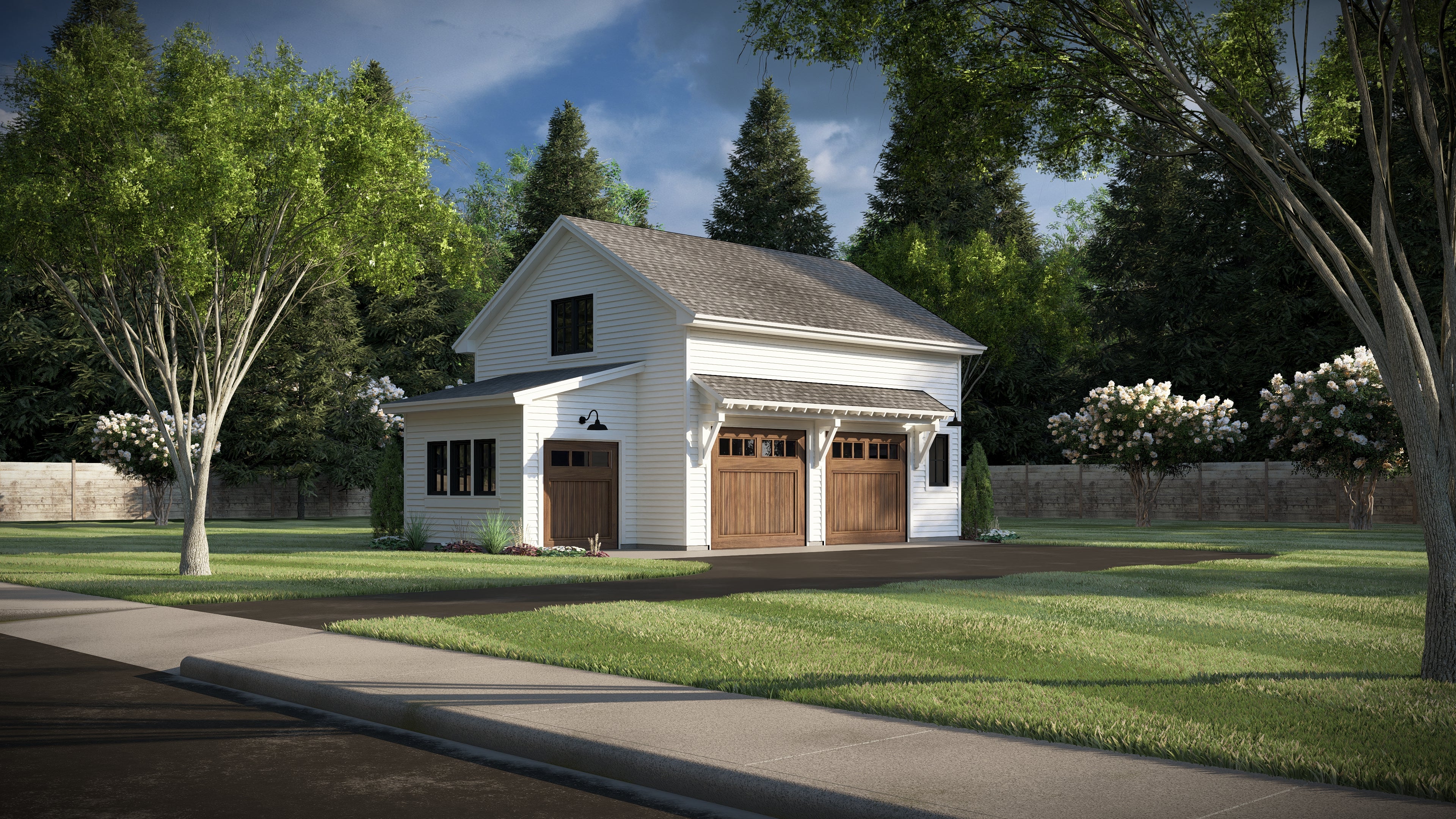 Two Car with Golf Cart Garage Apartment