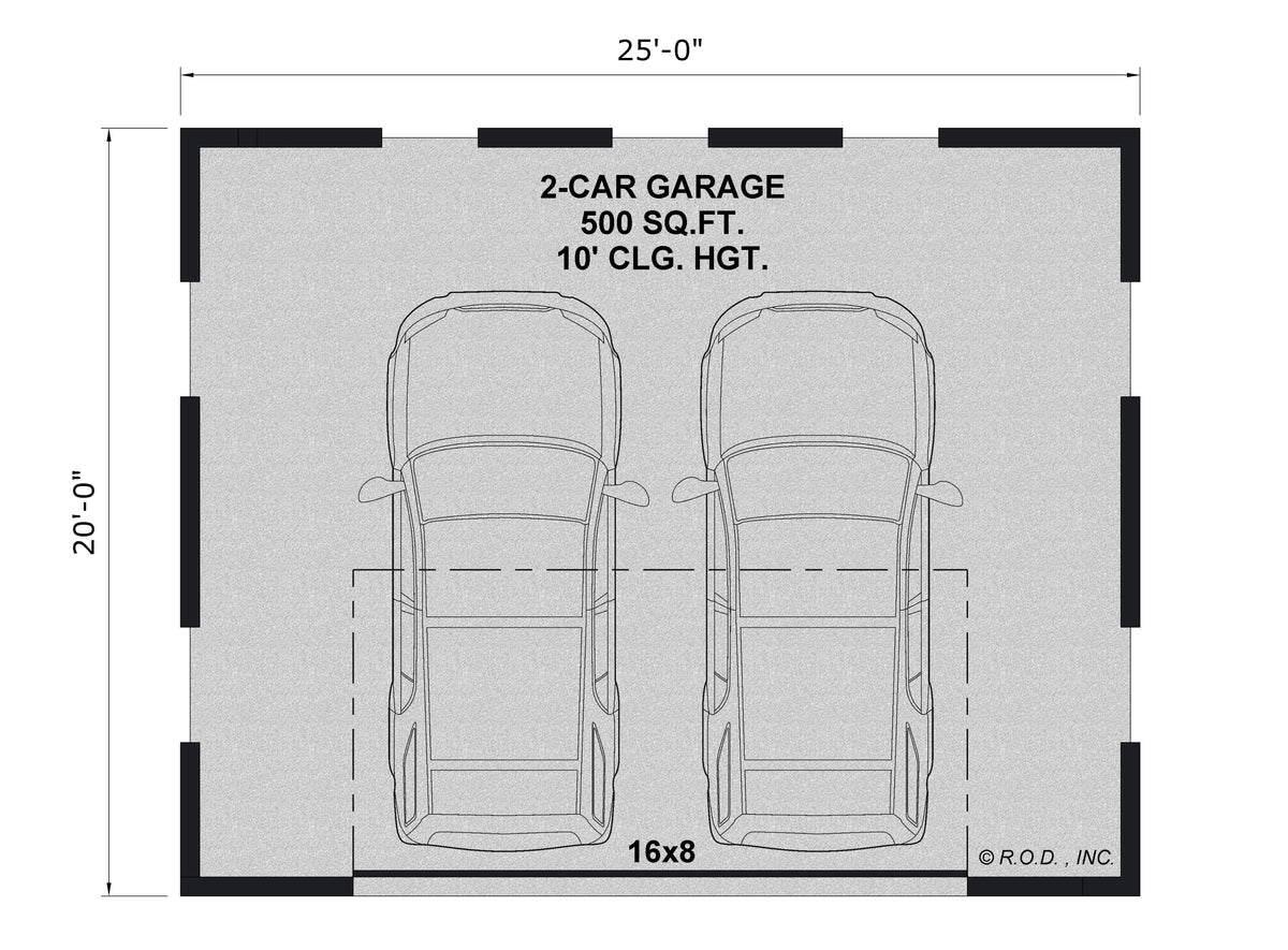 Two Car Garage | Royal Oaks Design