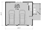 Two Car Garage Apartment with Side Yard