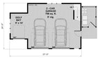 Two Car with Golf Cart Garage Apartment