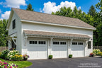 Three Car Garage Apartment with Side Yard house plan exterior rendering