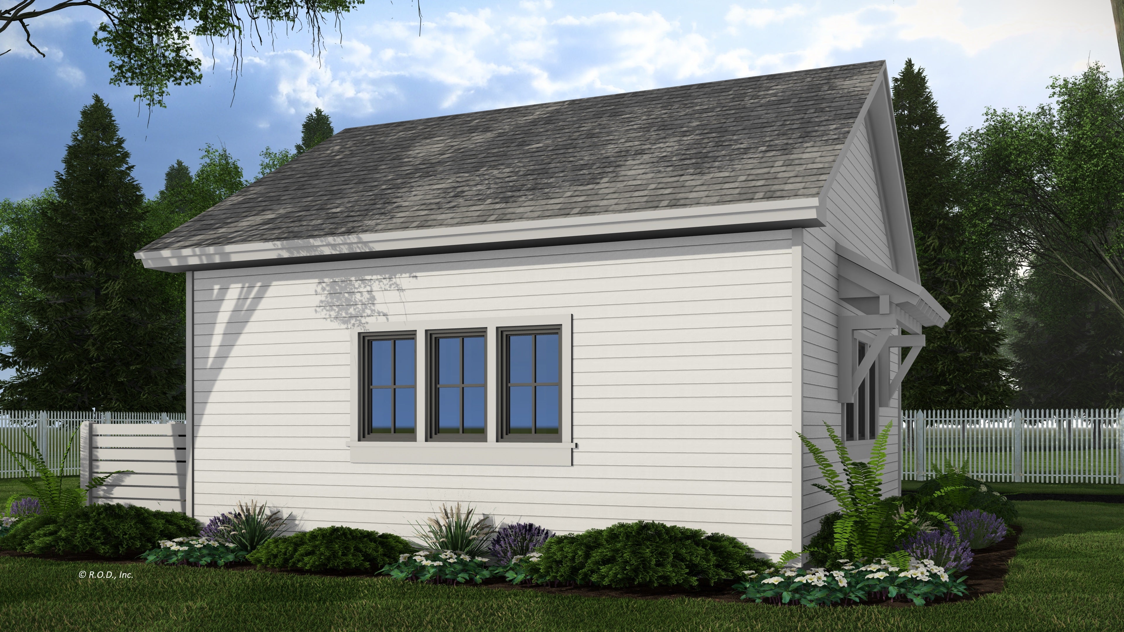Two Car Garage with Side Yard