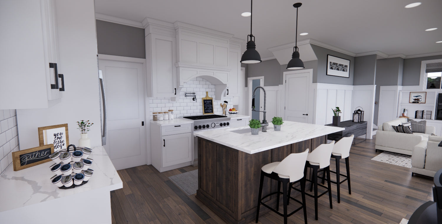 Knotty Pine Farm House Plan