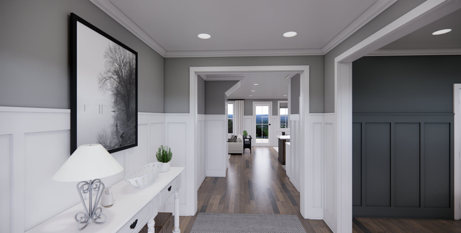 Knotty Pine Farm House Plan