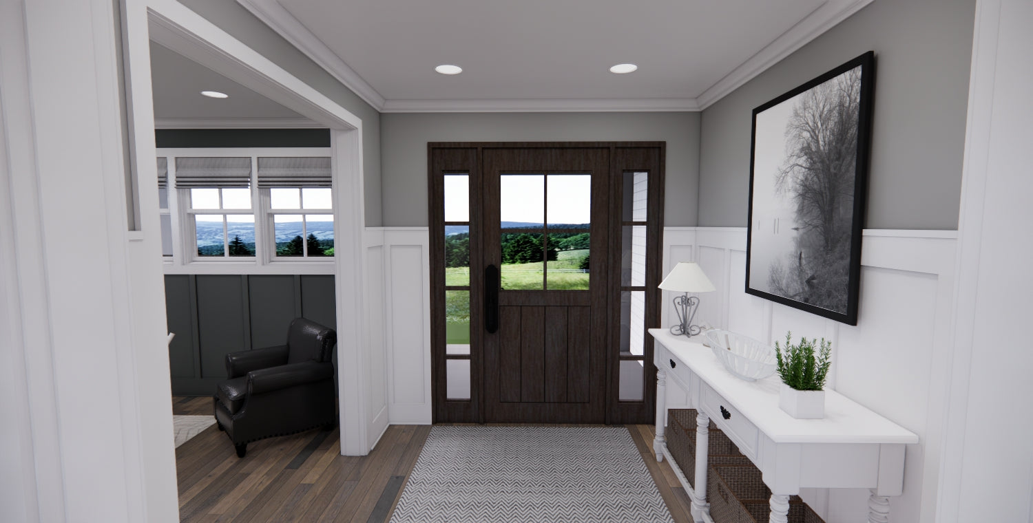 Knotty Pine Farm House Plan