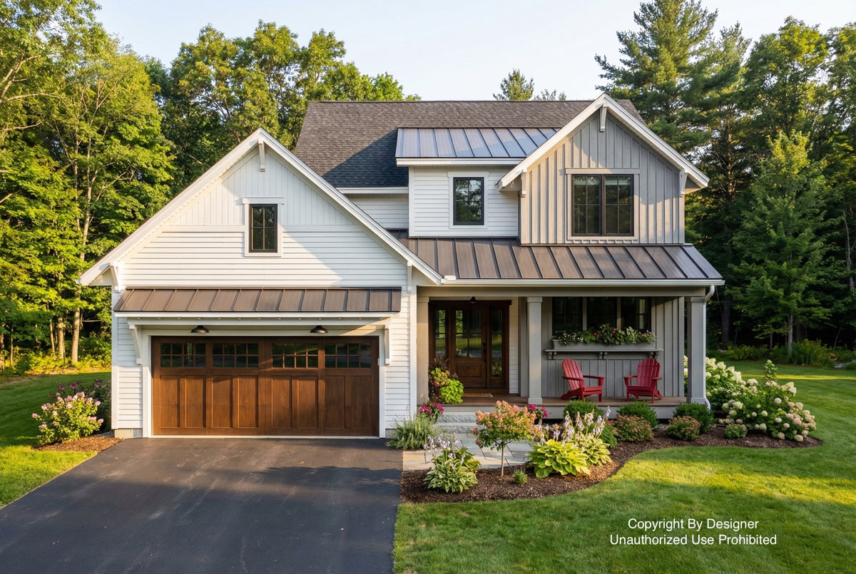 Knotty Pine Farm House Plan