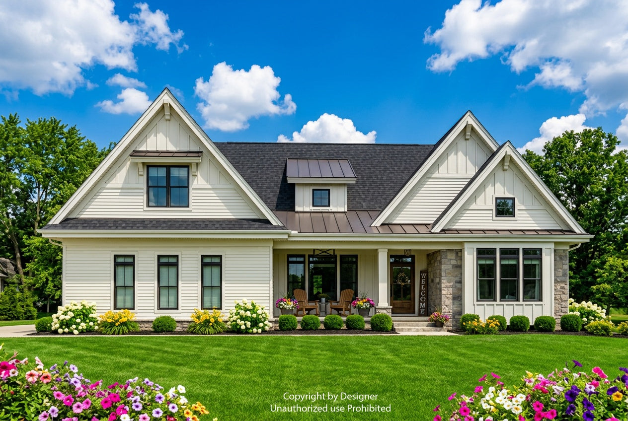 Golden Prairie House Plan house plan exterior rendering