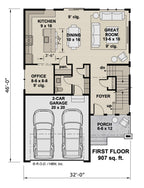 Chesterfield House Plan