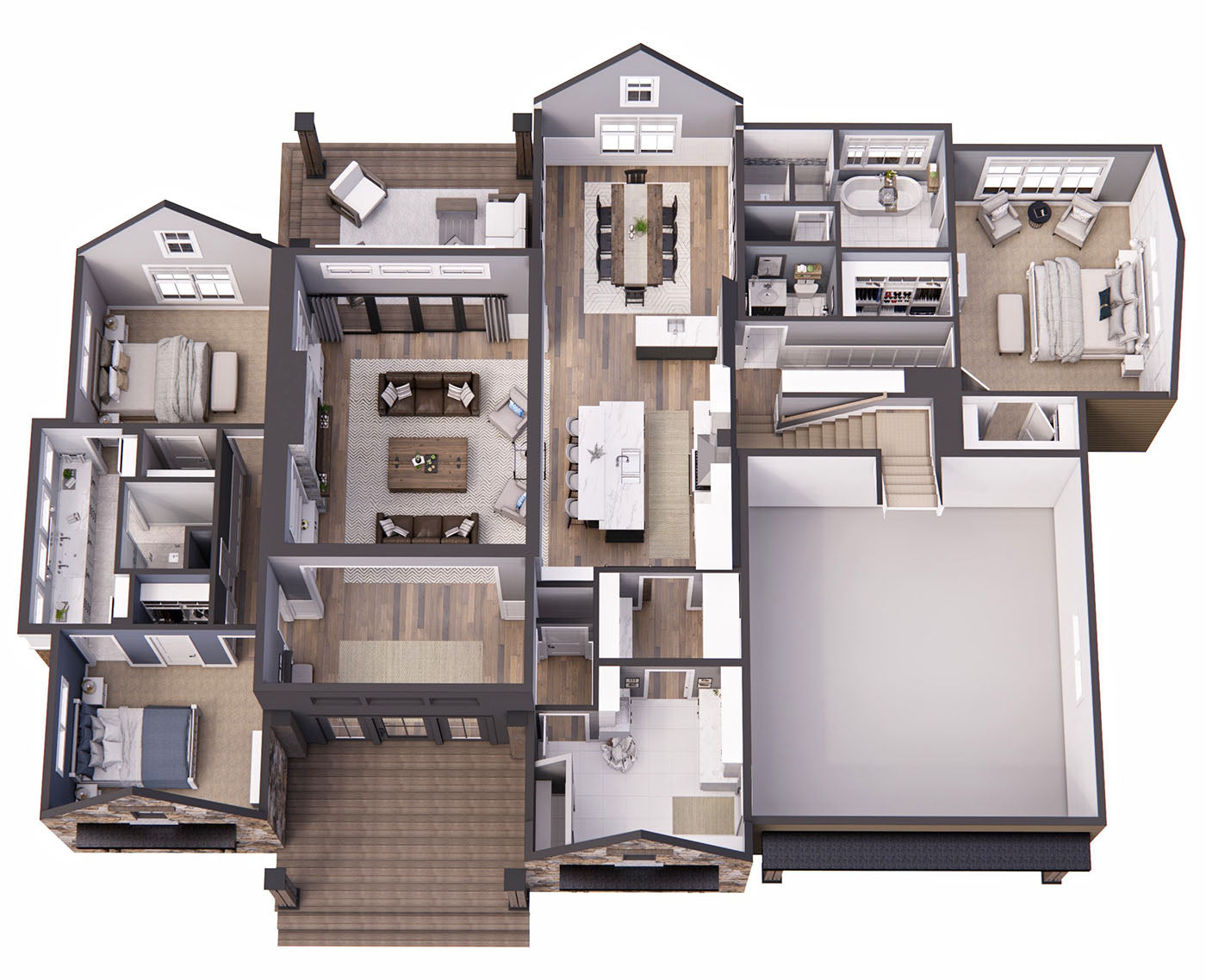 Oakdale Ranch House Plan