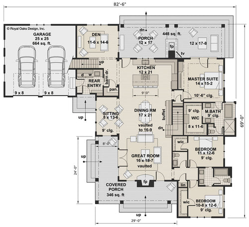 Deer Cove Farm House Plan