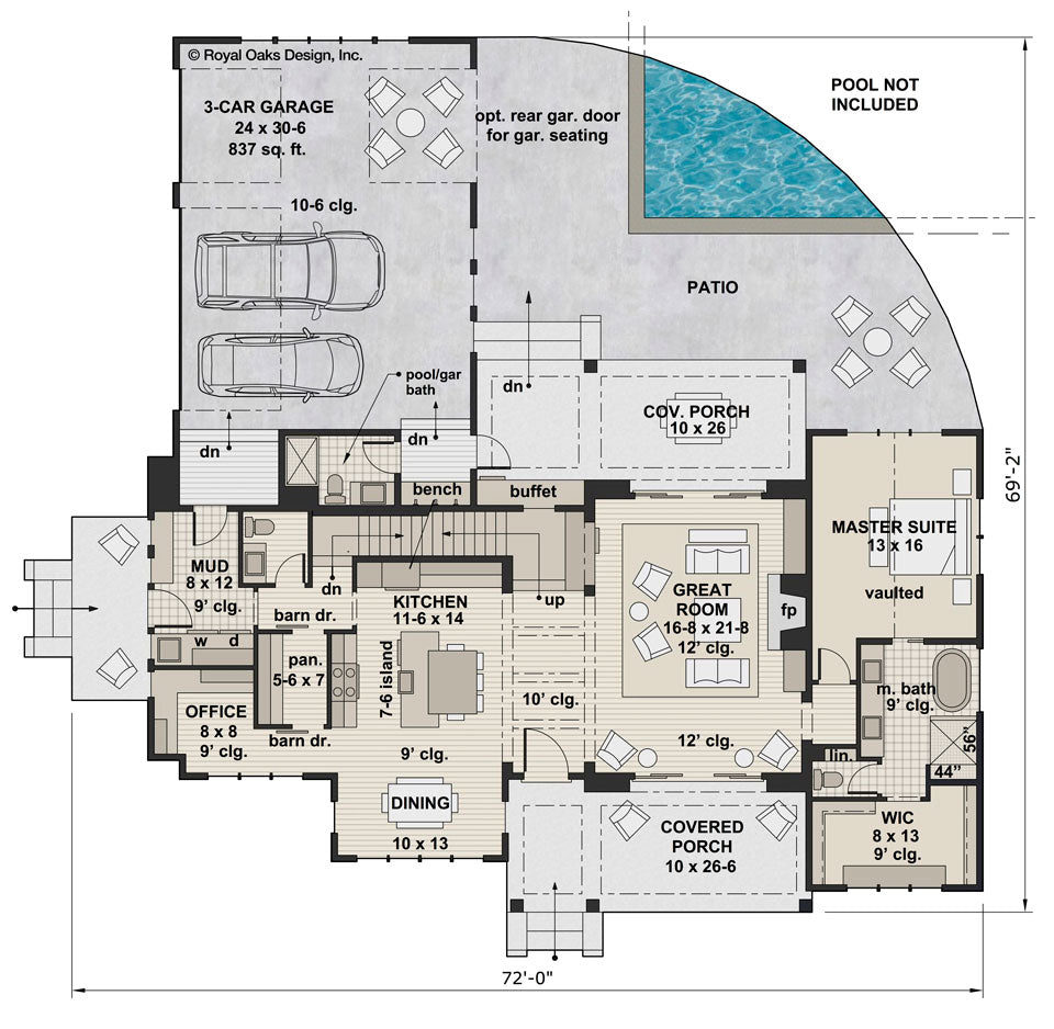 Foxtail Farm main floor plan