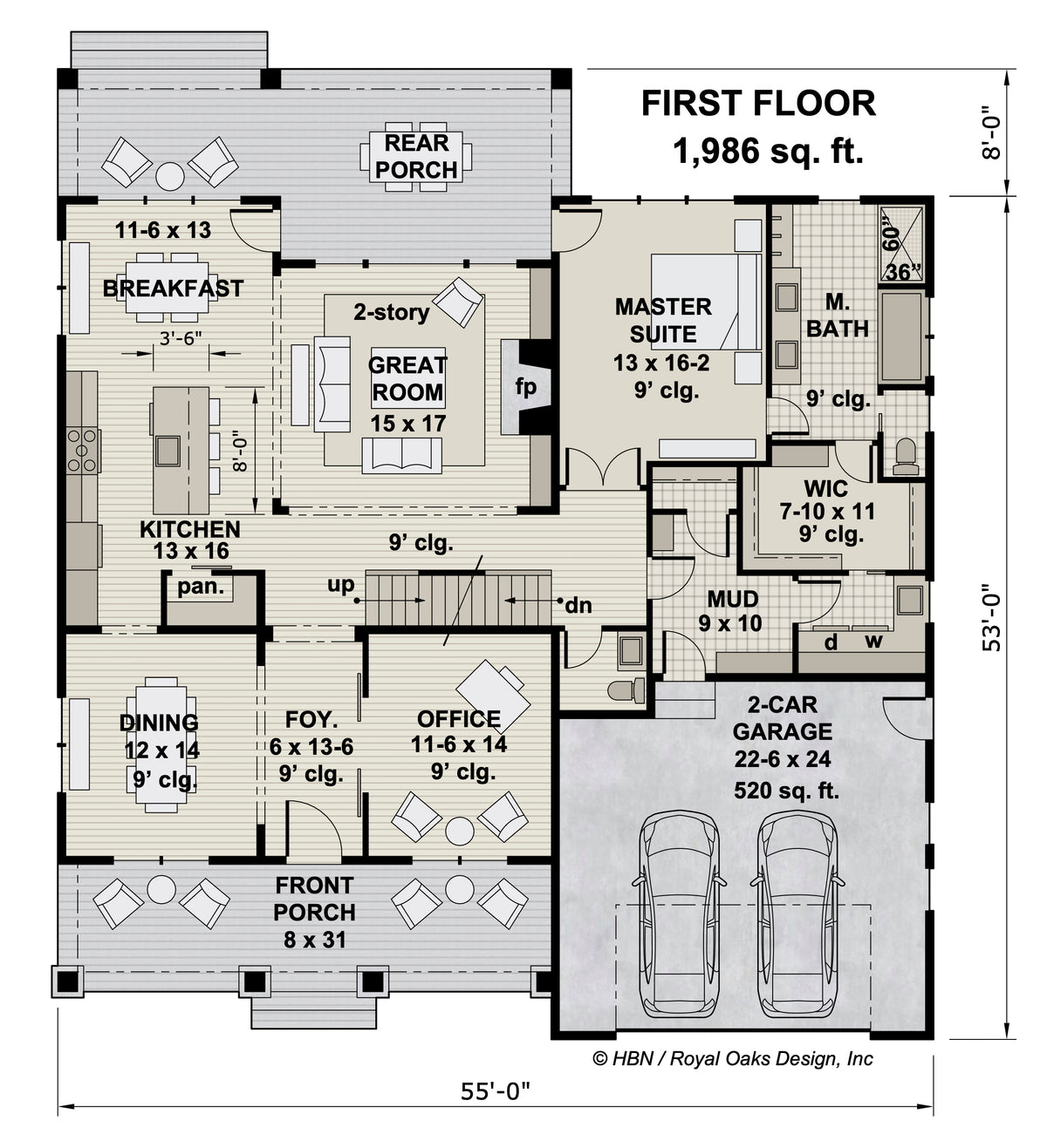 Cypress Point House Plan | Royal Oaks Design