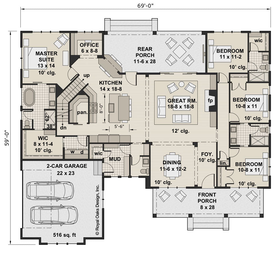 Hidden Hills House Plan