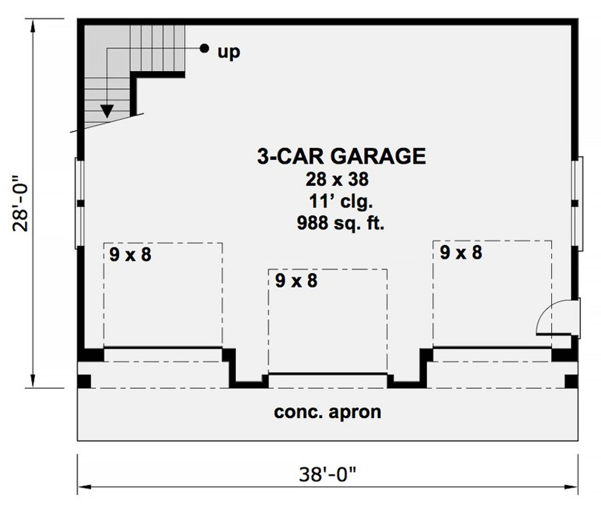 Three Car Garage Apartment